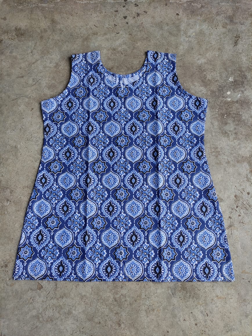 Cotton Printed Sleeveless Tops at Rs 125/piece in New Delhi